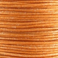 Wax cord 1.0 mm Orange metallic
